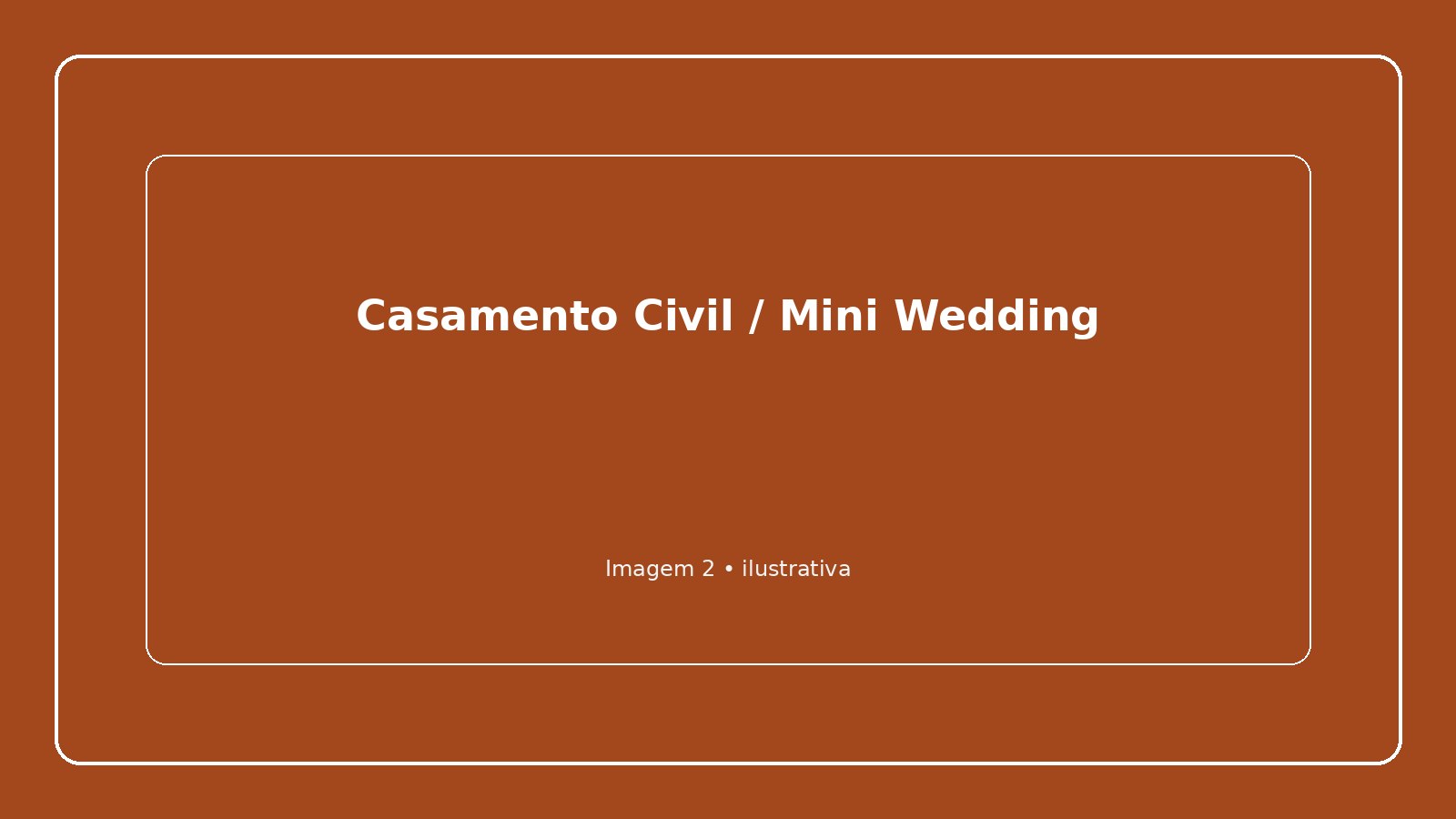 Casamento Civil / Mini Wedding