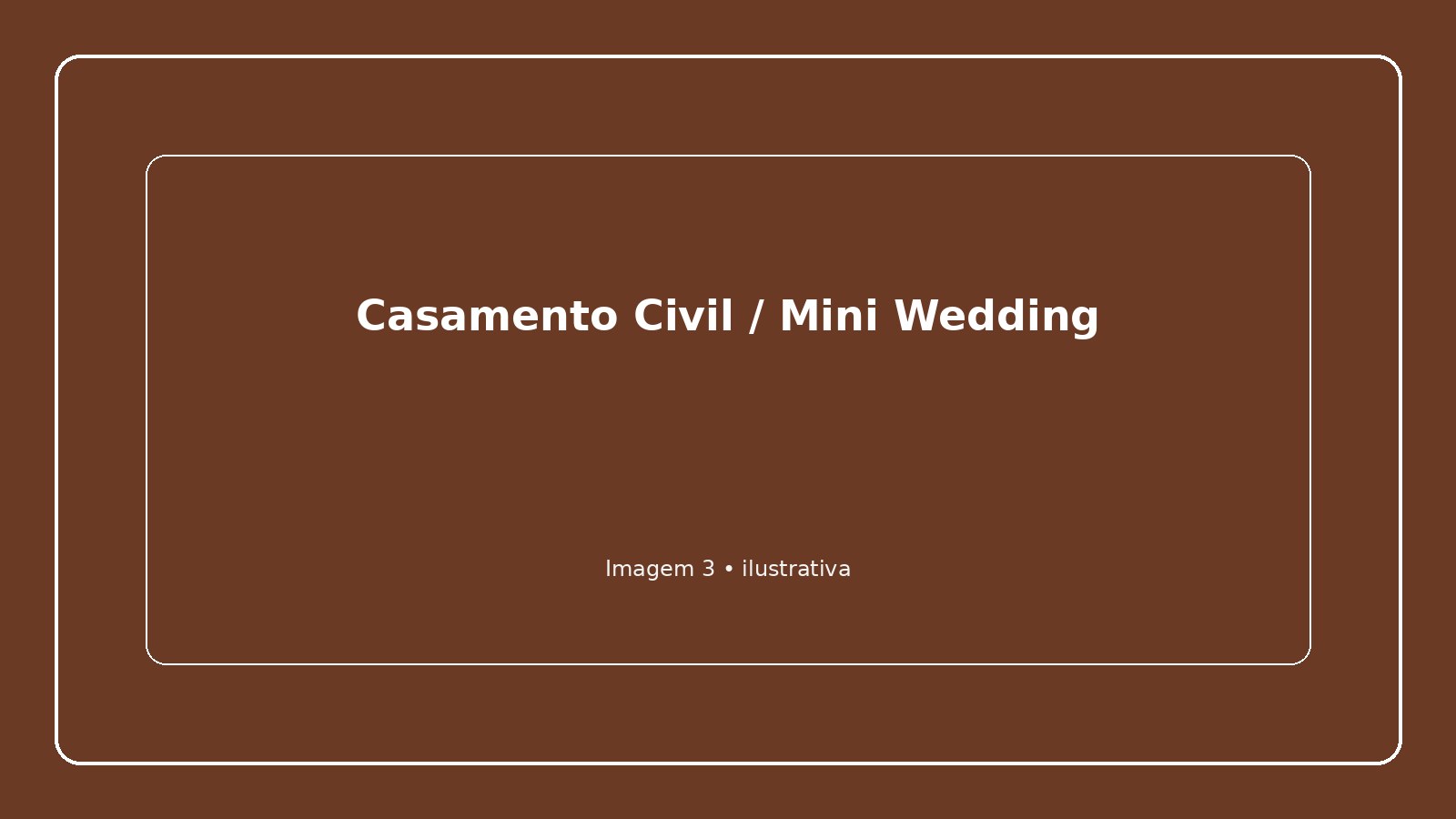 Casamento Civil / Mini Wedding