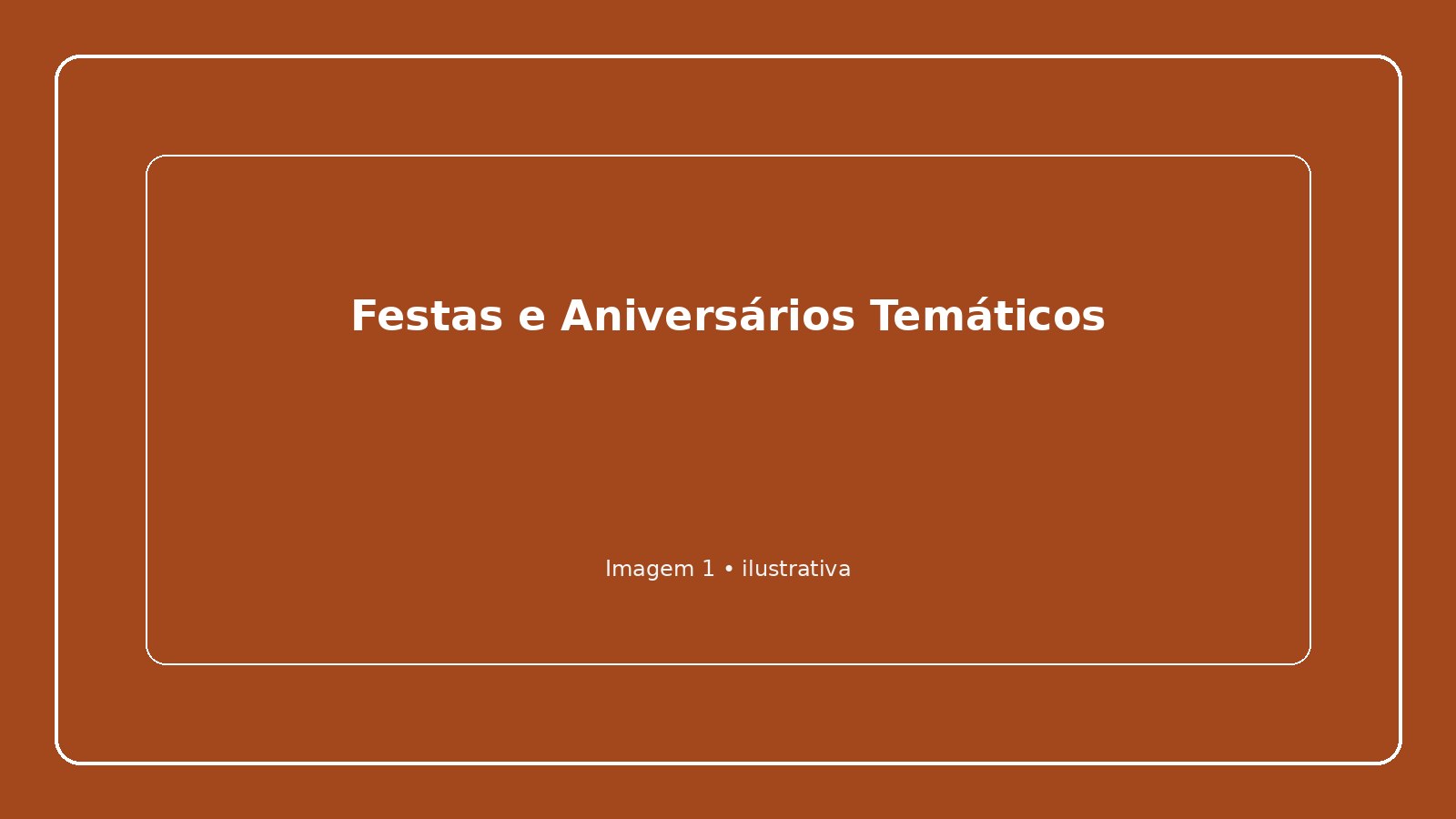 Festas e Aniversários Temáticos